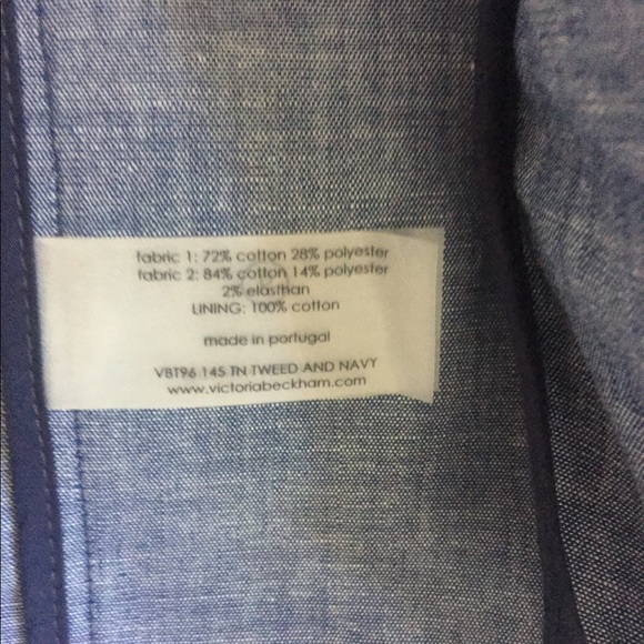 Gorgeous Victoria Beckham blue tweed zip blazer - Picture 4 of 5